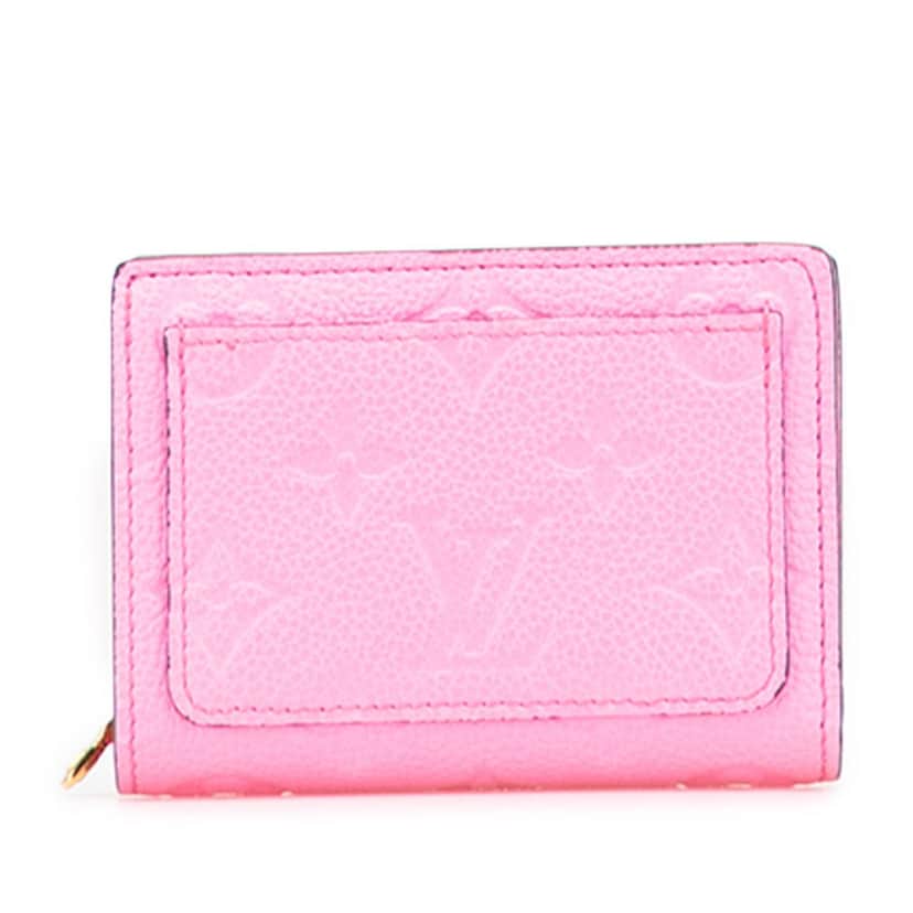 Louis Vuitton Monogram Empreinte Clea Small Wallet Pink Leather Good condition - Front View