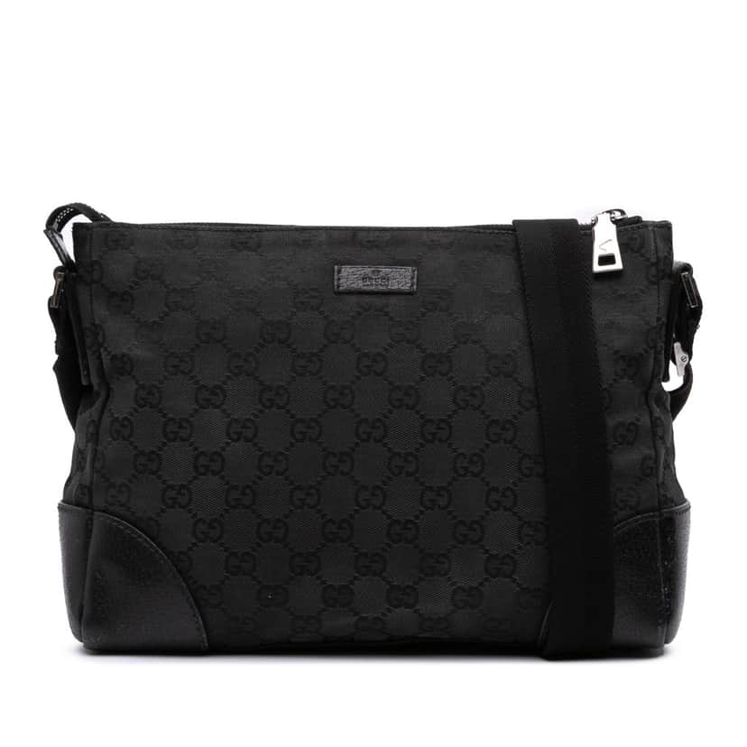 Gucci GG Canvas Crossbody Black Canvas Good condition - Front View