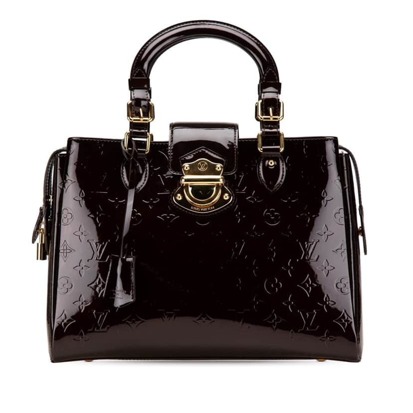 Louis Vuitton Monogram Vernis Melrose Avenue Purple Leather Good condition - Front View