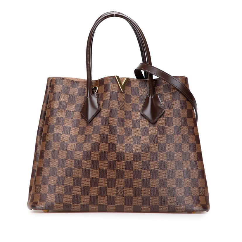 Louis Vuitton Damier Ebene Kensington Brown Canvas Good condition - Front View
