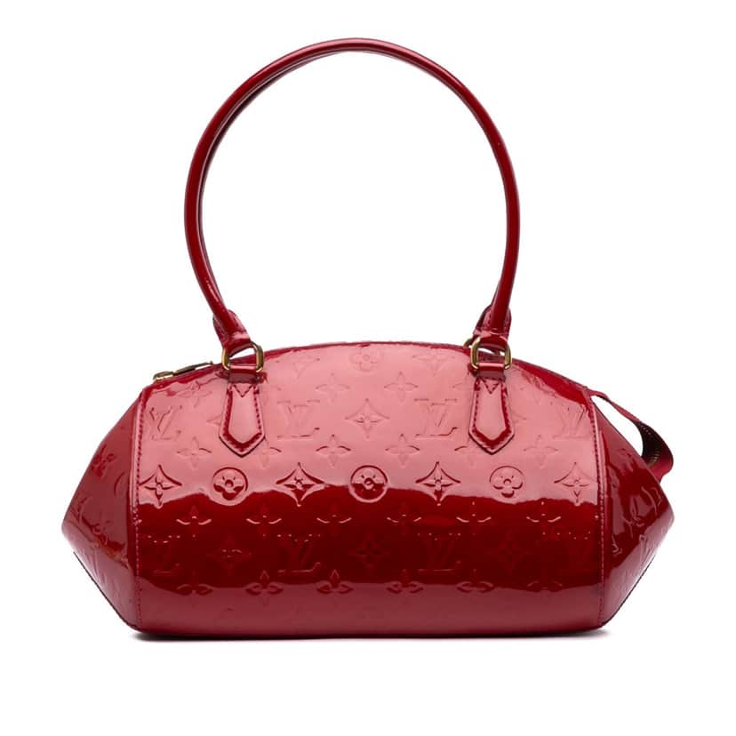Louis Vuitton Monogram Vernis Sherwood PM Red Leather Good condition - Front View
