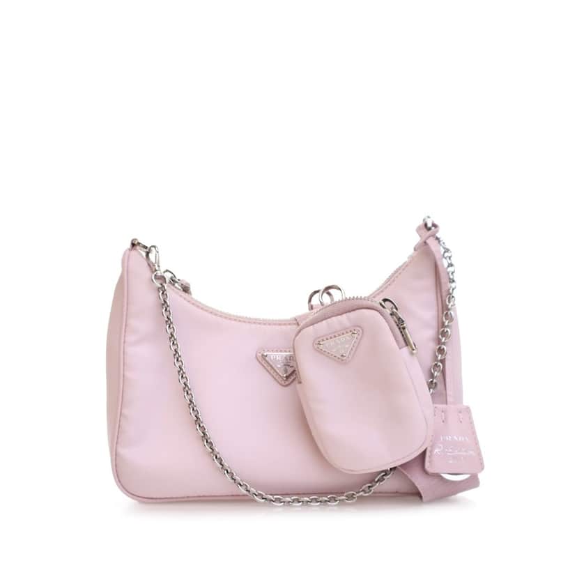 Prada Tessuto Re Edition 2005 Satchel Pink Good condition - Front View