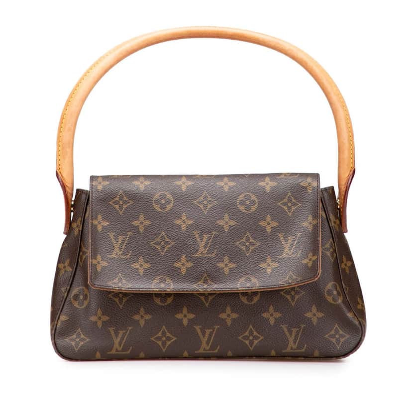 Louis Vuitton Monogram Mini Looping Brown Canvas Good condition - Front View