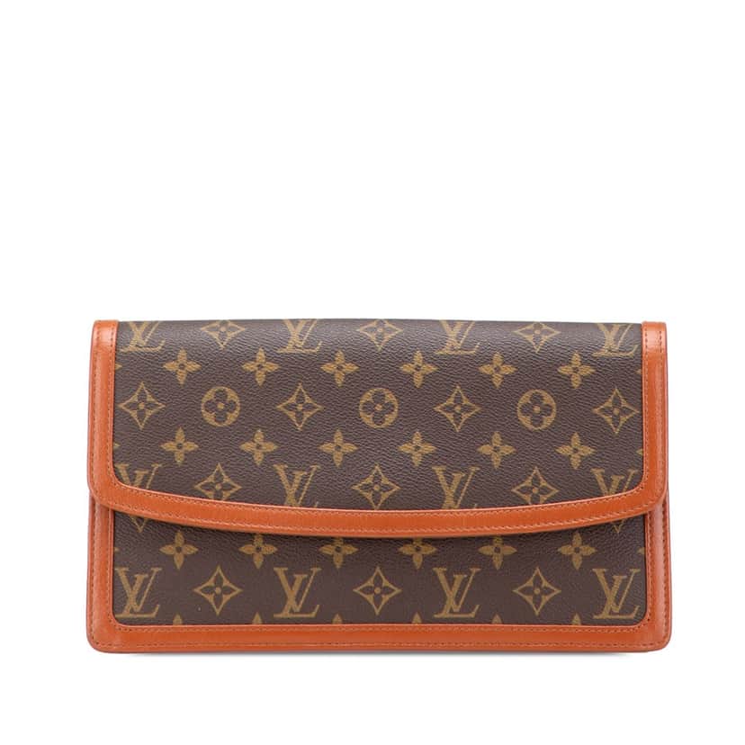 Louis Vuitton Monogram Pochette Dame GM Brown Canvas Good condition - Front View