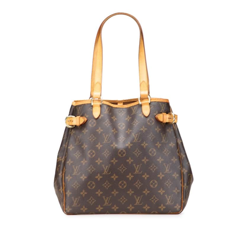 Louis Vuitton Monogram Batignolles Vertical Tote Brown Canvas Good condition - Front View