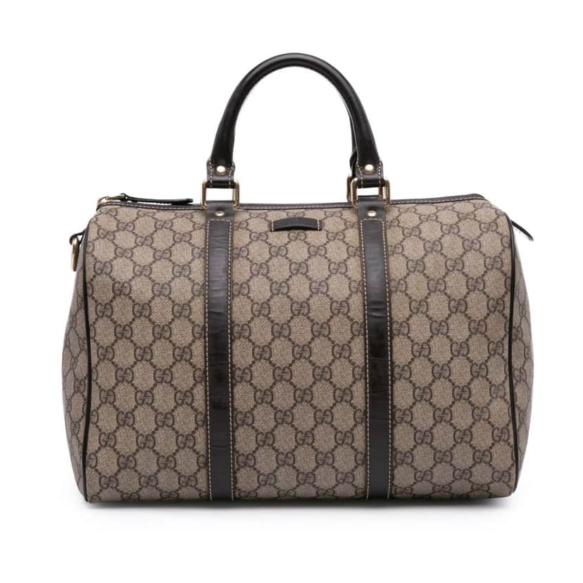 Gucci GG Supreme Joy Boston Brown Canvas Good condition - Front View