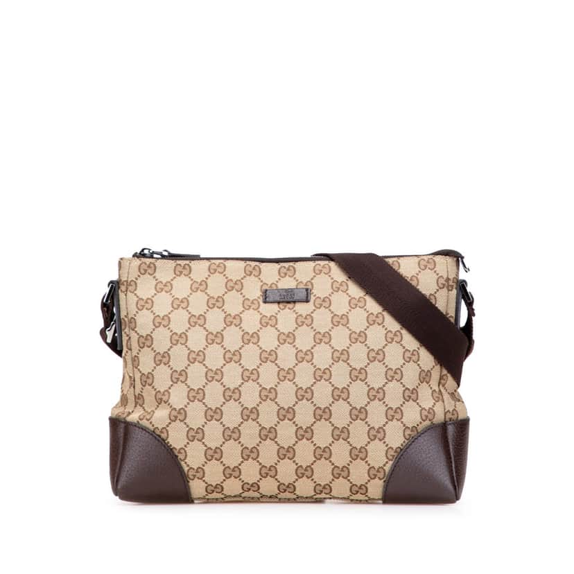 Gucci GG Canvas Crossbody Brown Canvas Good condition - Front View