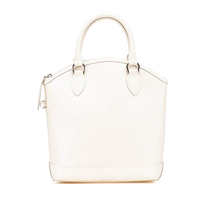 Louis Vuitton Epi Lockit Vertical White Leather Good condition - Front View