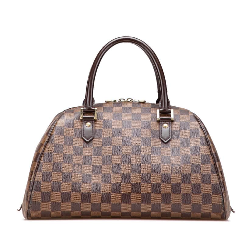 Louis Vuitton Damier Ebene Ribera MM Brown Canvas Fair condition - Front View