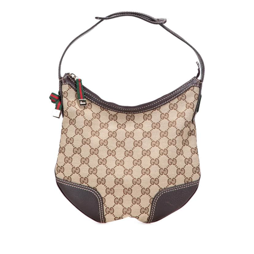 Gucci GG Canvas Princy Hobo Brown Canvas Good condition - Front View