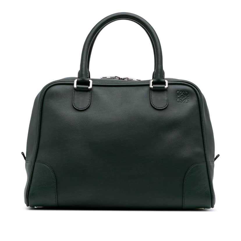 Loewe Large Amazona 75 Handbag Green Leather Good condition - Front View