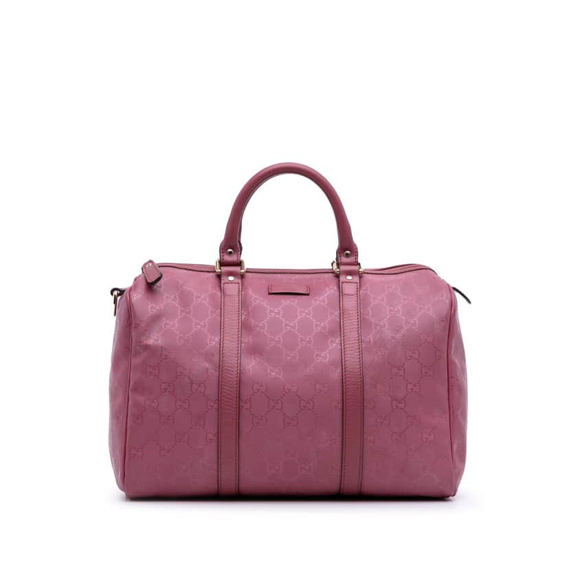 Gucci Medium GG Imprime Joy Boston Pink Canvas Good condition - Front View