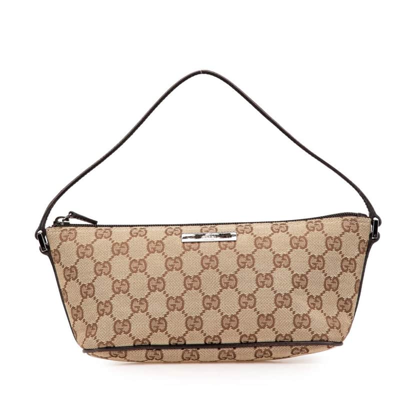 Gucci GG Canvas Boat Brown Canvas Good condition - Front View