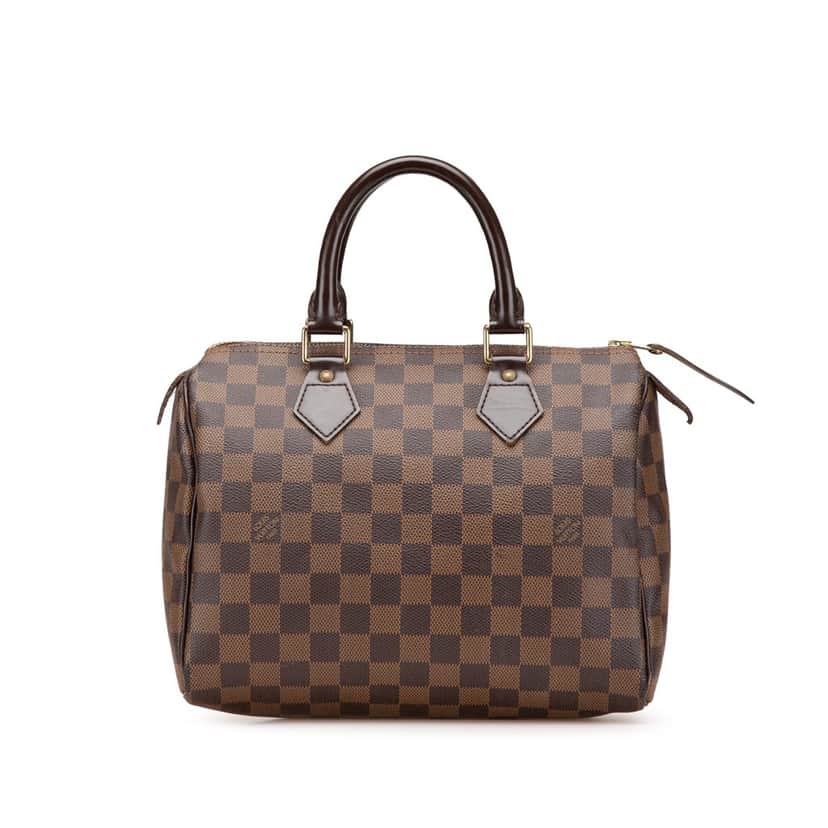 Louis Vuitton Damier Ebene Speedy 25 Brown Canvas Good condition - Front View