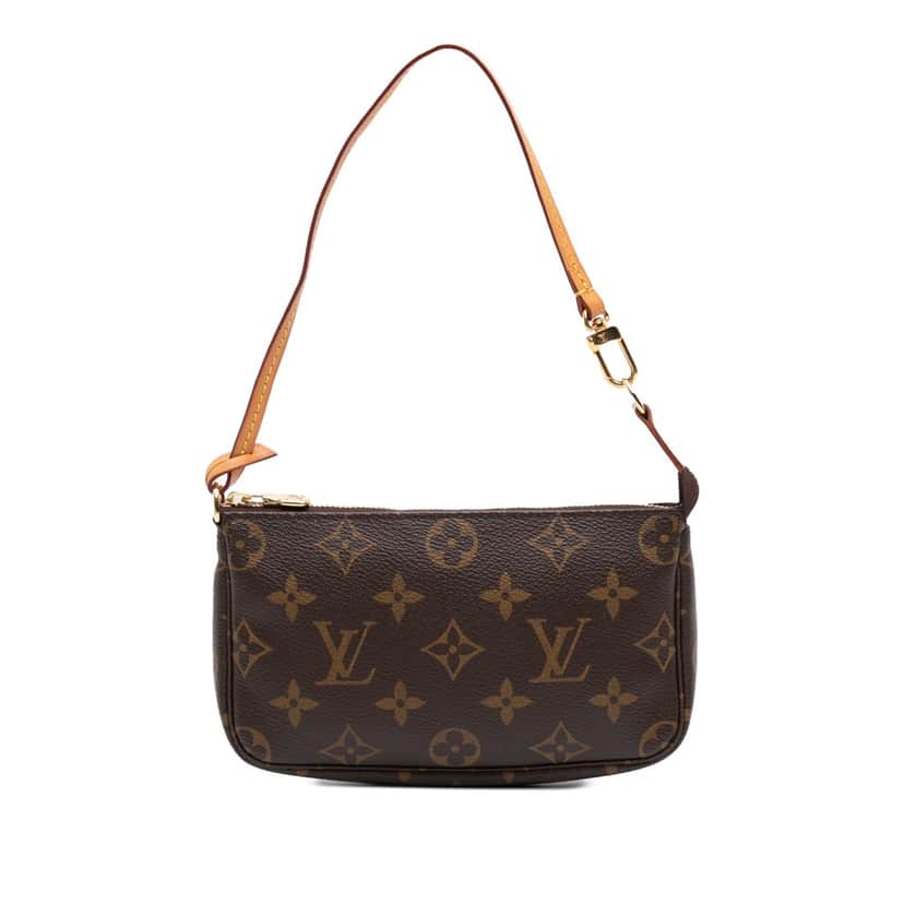 Louis Vuitton Monogram Mini Pochette Accessoires Brown Canvas Good condition - Front View
