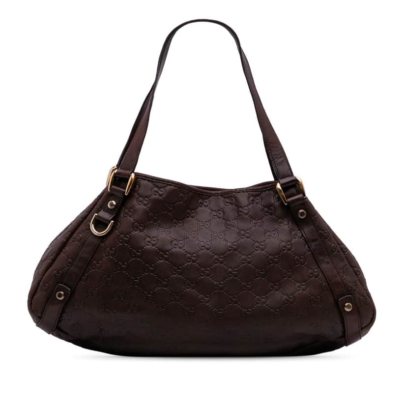 Gucci Guccissima Abbey D Ring Tote Brown Leather Good condition - Front View