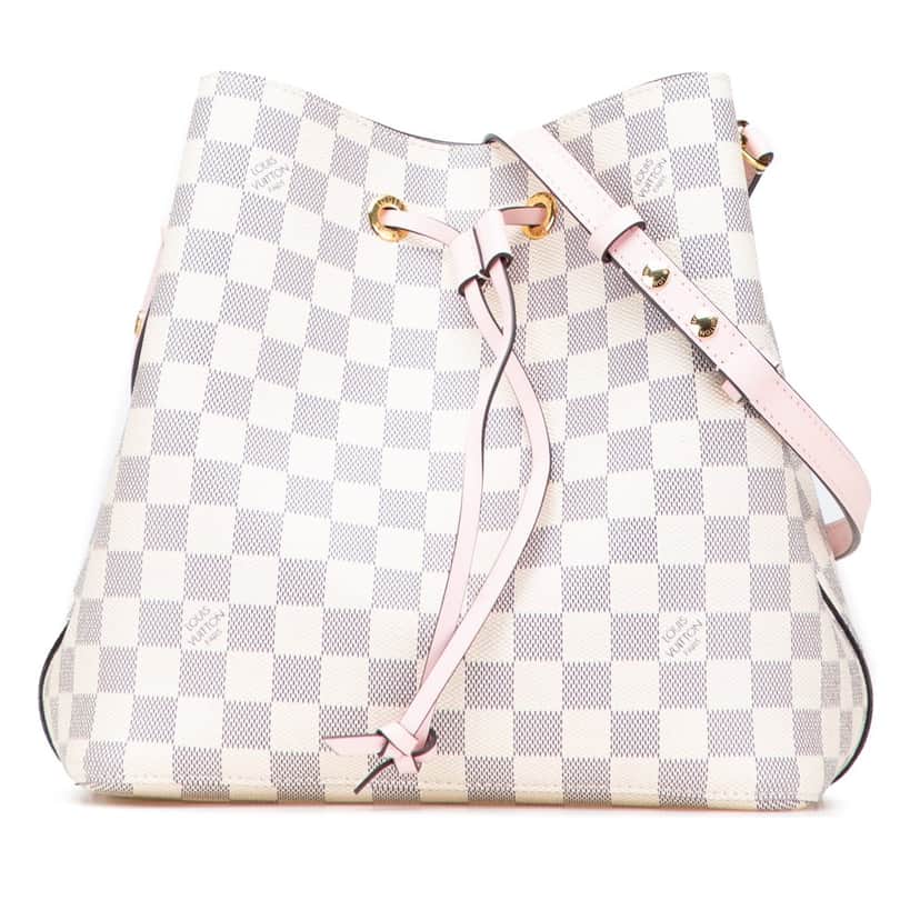 Louis Vuitton Damier Azur Neonoe MM White Canvas Good condition - Front View