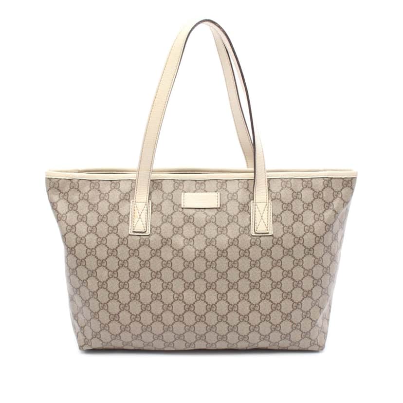Gucci Medium GG Supreme Joy Tote Brown Canvas Good condition - Front View