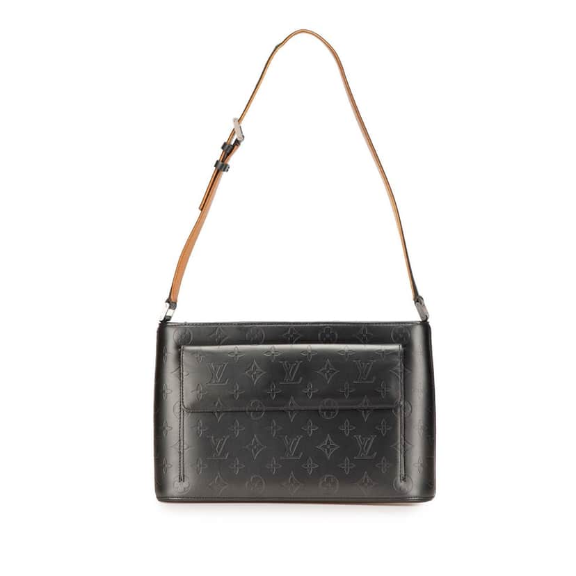 Louis Vuitton Monogram Mat Alston Grey Leather Good condition - Front View