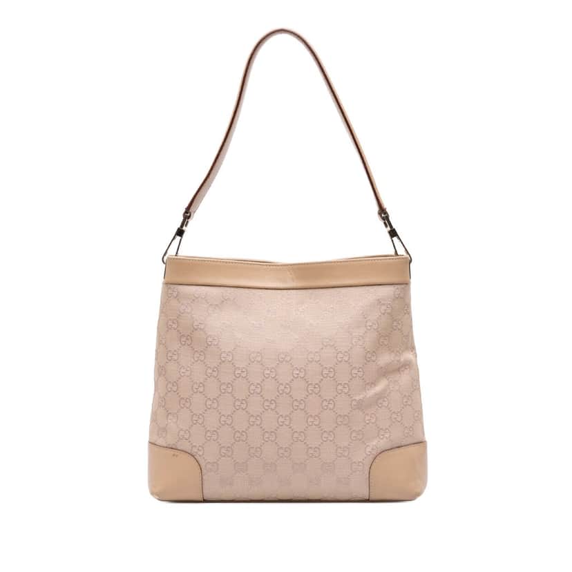 Gucci GG Canvas Shoulder Bag Brown Canvas Good condition - Front View