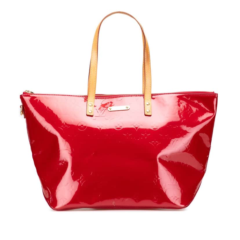 Louis Vuitton Monogram Vernis Bellevue GM Red Leather Good condition - Front View