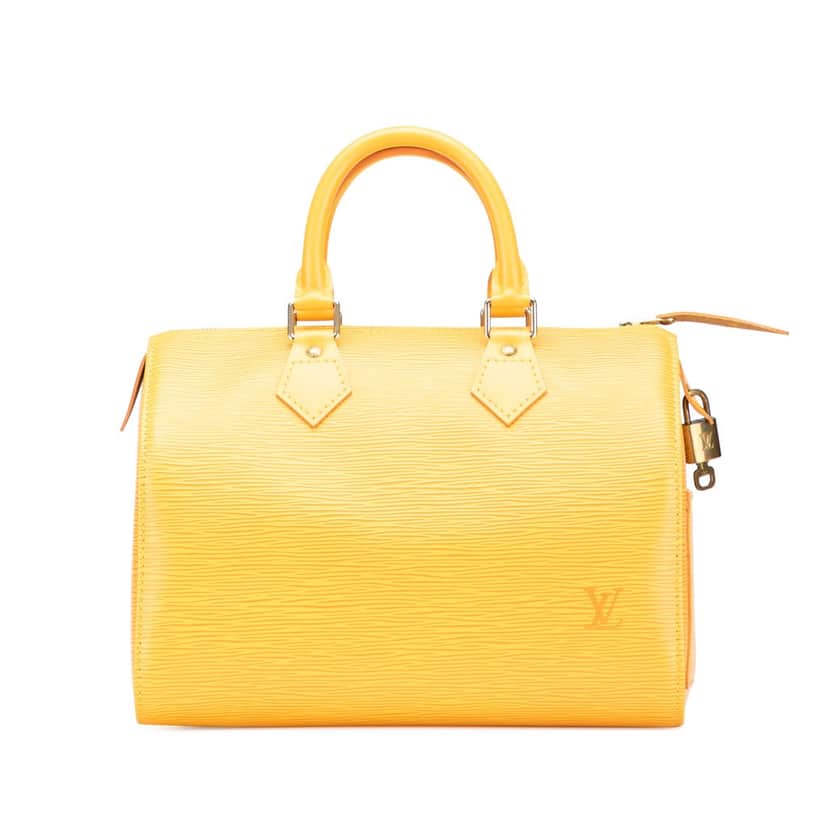 Louis Vuitton Epi Speedy 25 Yellow Leather Good condition - Front View