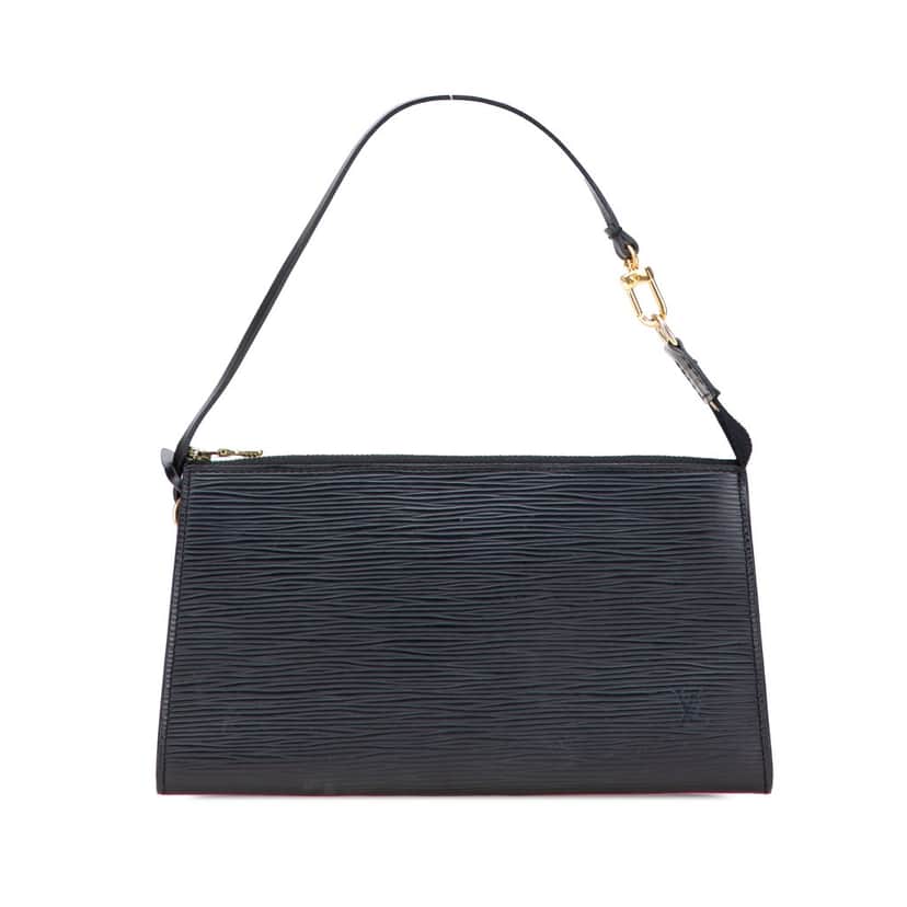 Louis Vuitton Epi Pochette Accessoires Black Leather Good condition - Front View
