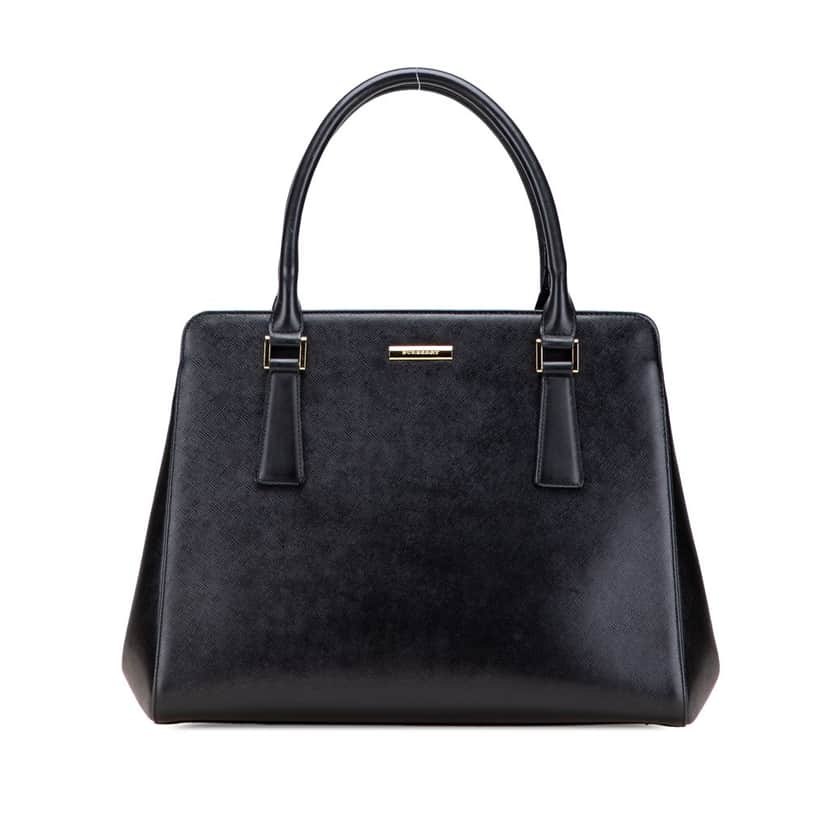Burberry Leather Tote Black Leather Good condition - Front View