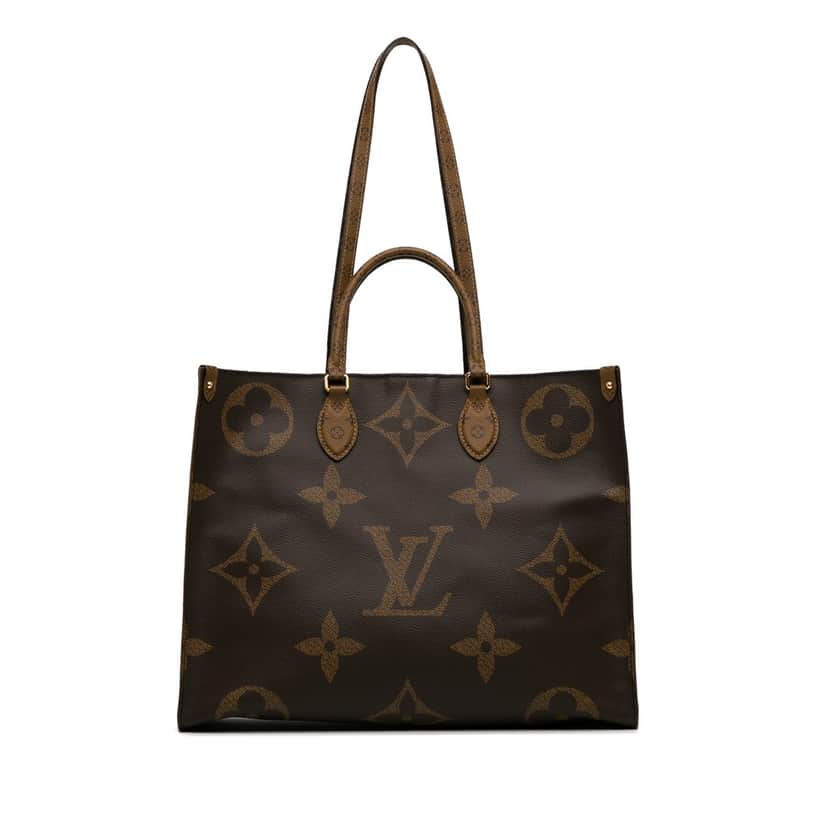 Louis Vuitton Monogram Reverse Giant OnTheGo GM Brown Canvas Good condition - Front View