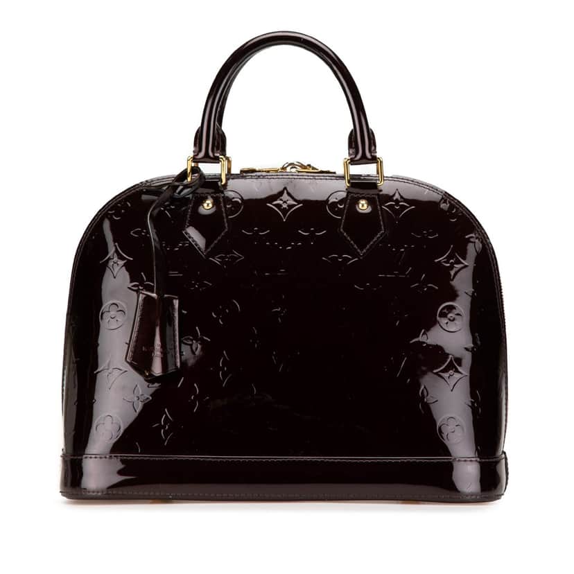 Louis Vuitton Monogram Vernis Alma PM Purple Leather Good condition - Front View
