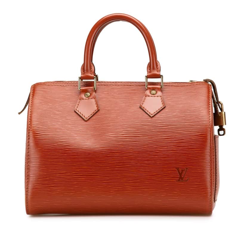 Louis Vuitton Epi Speedy 25 Brown Leather Good condition - Front View