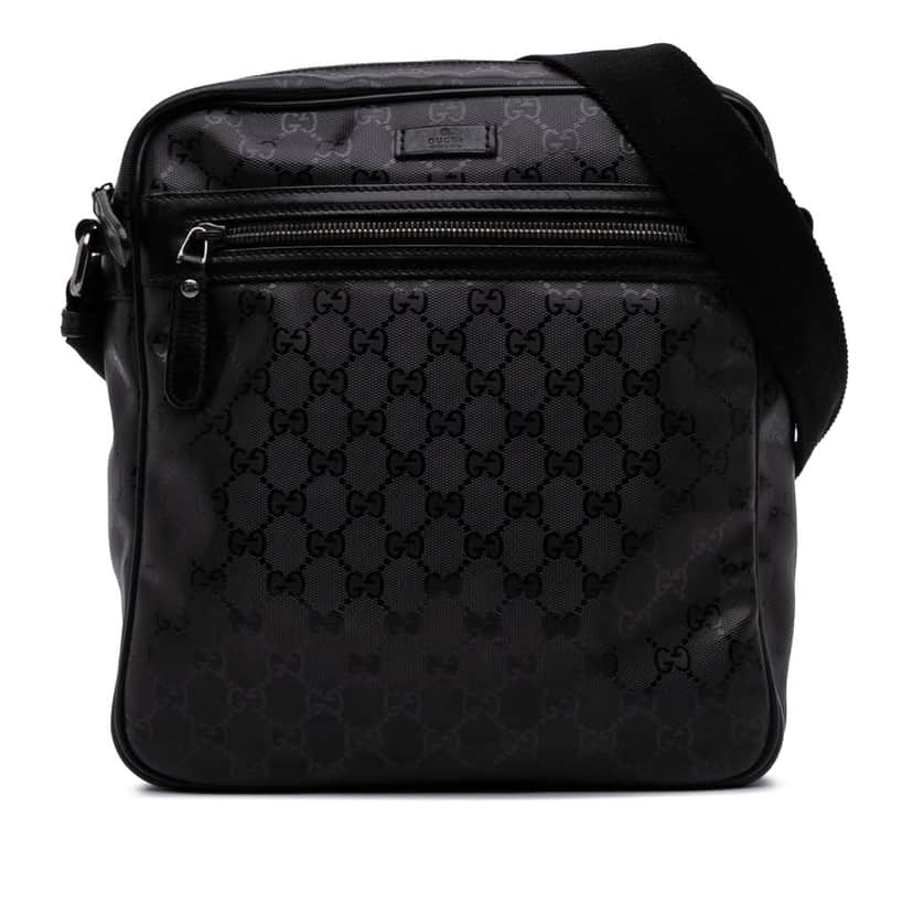 Gucci GG Imprime Crossbody Black Canvas Good condition - Front View