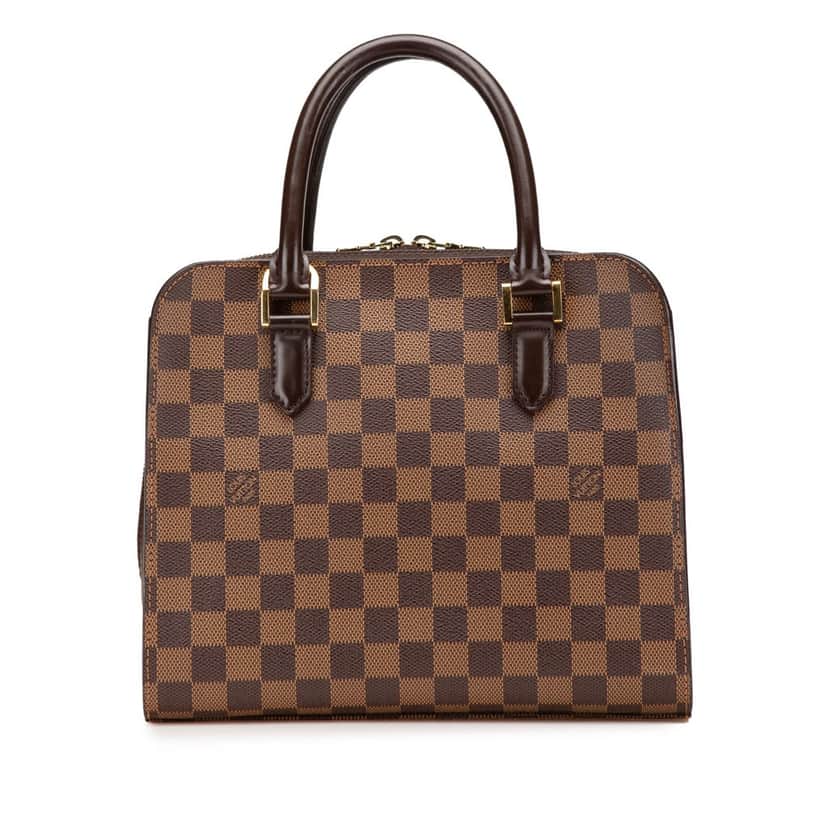 Louis Vuitton Damier Ebene Triana Brown Canvas Good condition - Front View