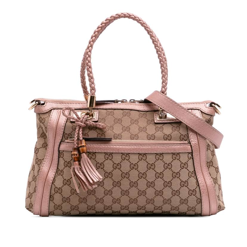 Gucci GG Canvas Bella Satchel Brown Canvas Good condition - Front View