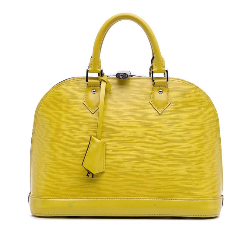 Louis Vuitton Epi Alma PM Yellow Leather Fair condition - Front View