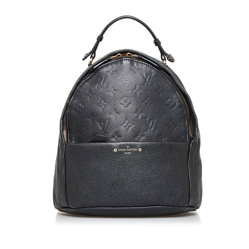 Louis Vuitton Monogram Empreinte Sorbonne Black Leather Fair condition - Front View