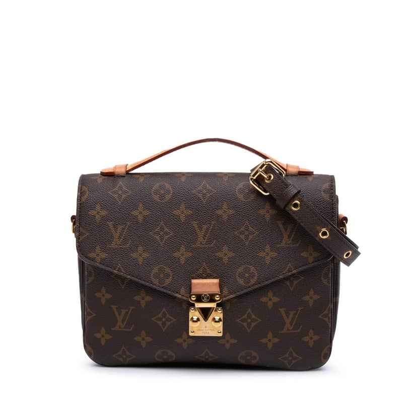Louis Vuitton Monogram Pochette Metis Brown Canvas Good condition - Front View