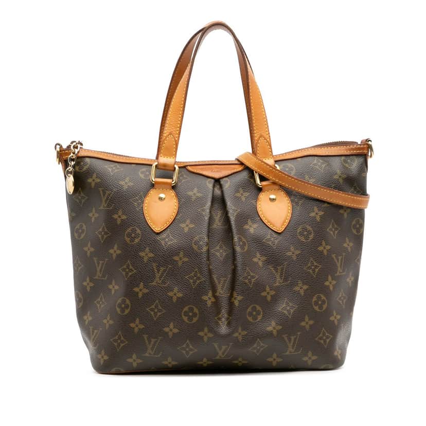 Louis Vuitton Monogram Palermo PM Brown Canvas Good condition - Front View