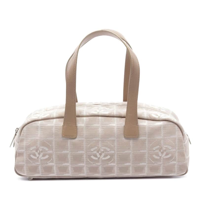 Chanel New Travel Line Nylon Handbag Brown Good condition - Front View