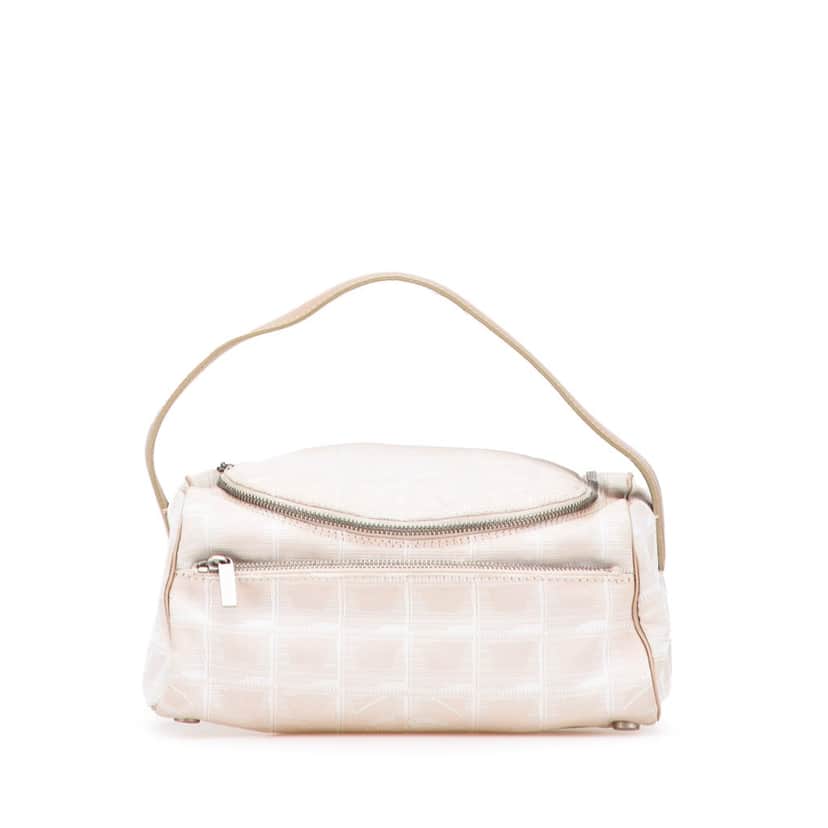 Chanel New Travel Line Nylon Vanity Bag Brown Good condition - Front View