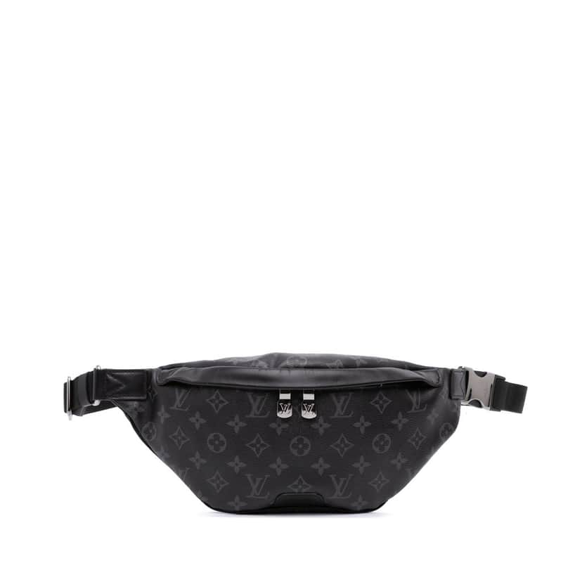Louis Vuitton Monogram Eclipse Discovery Bumbag PM Black Canvas Good condition - Front View