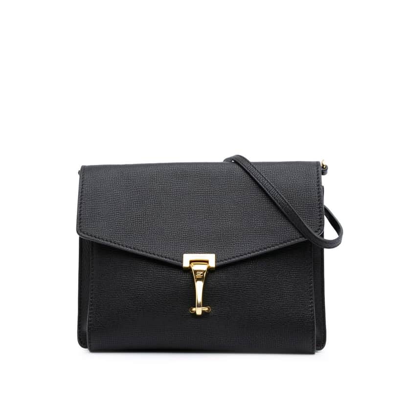 Burberry Leather Macken Crossbody Black Leather Good condition - Front View