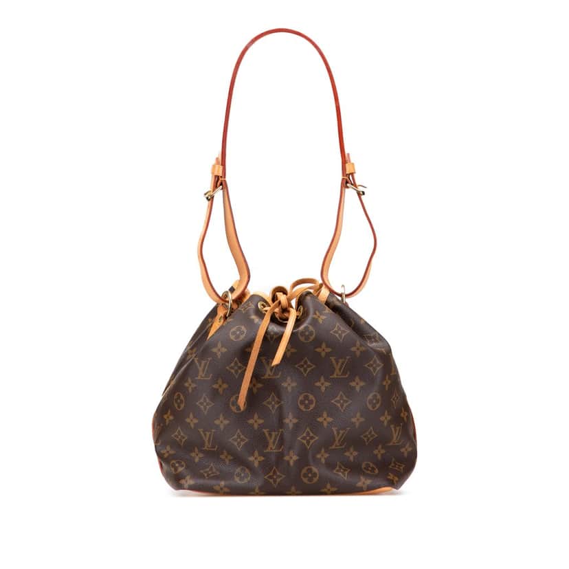 Louis Vuitton Monogram Petit Noe Brown Canvas Good condition - Front View