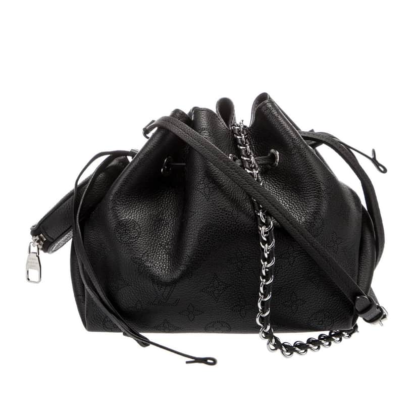 Louis Vuitton Monogram Mahina Bella Black Leather Good condition - Front View