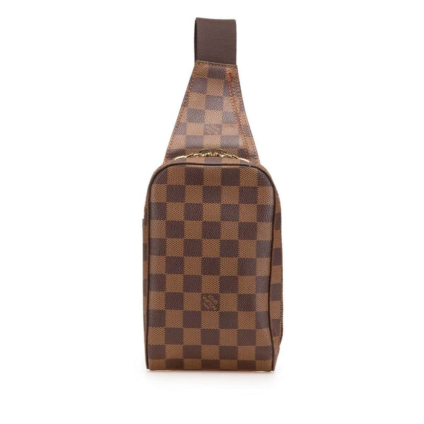 Louis Vuitton Damier Ebene Geronimos Brown Canvas Good condition - Front View
