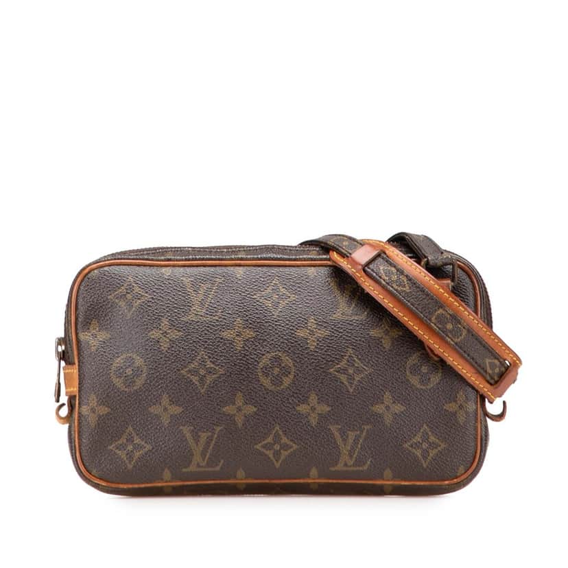 Louis Vuitton Monogram Pochette Marly Bandouliere Brown Canvas Good condition - Front View
