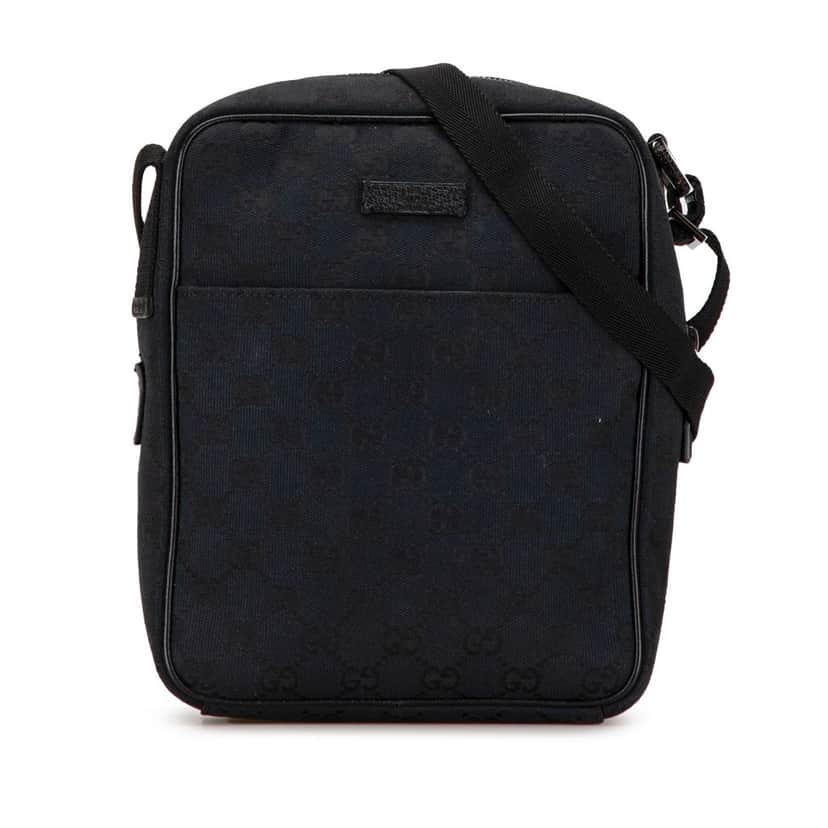 Gucci GG Canvas Crossbody Black Canvas Good condition - Front View