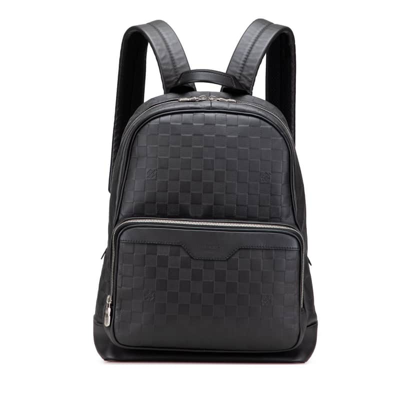 Louis Vuitton Damier Infini Campus Black Leather Good condition - Front View