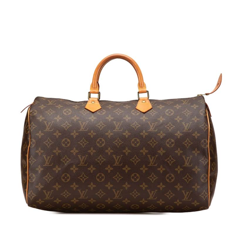 Louis Vuitton Monogram Speedy 40 Brown Canvas Good condition - Front View