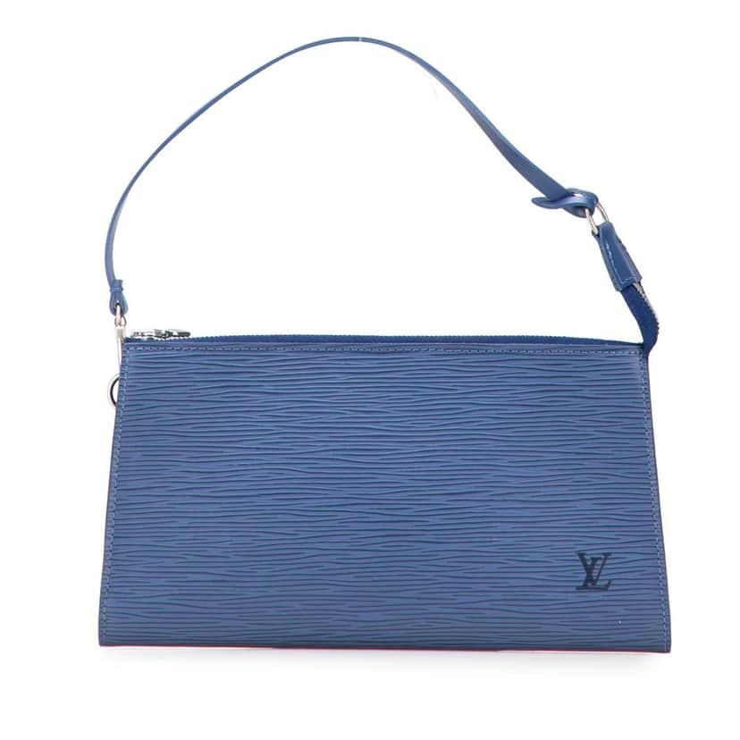 Louis Vuitton Epi Pochette Accessoires Blue Leather Good condition - Front View